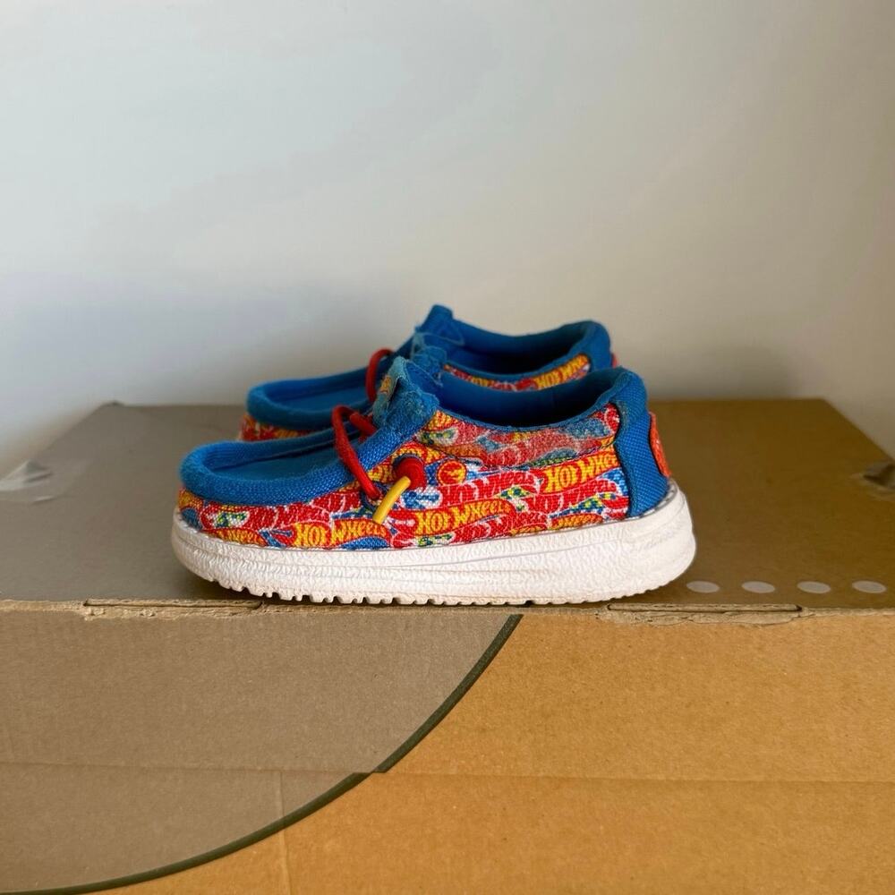 Hey Dude Toddler Wally Funk Mono “Hot Wheels’”Toddler Kid Shoes - SZ 6 C - Picture 5 of 10